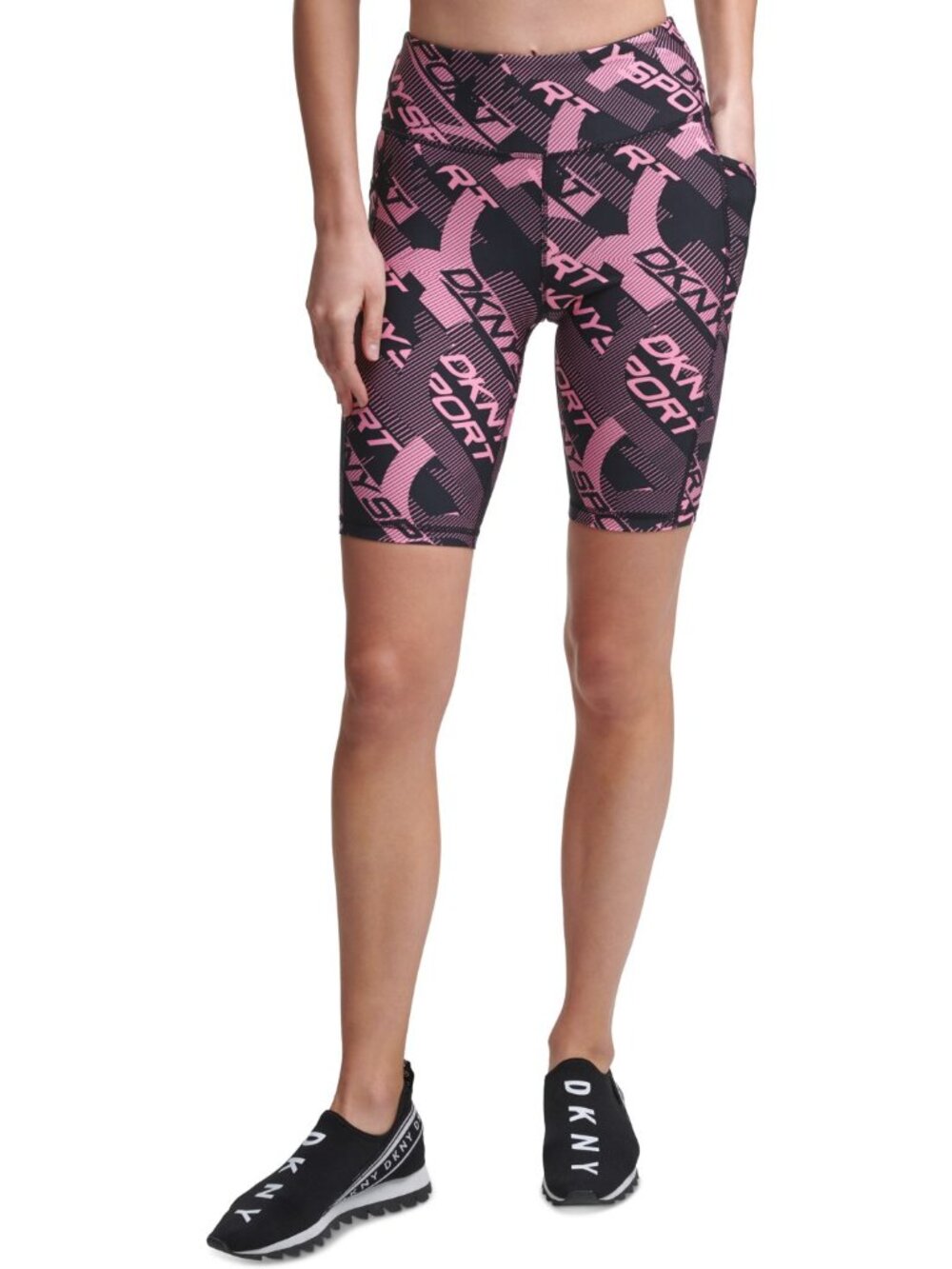 DKNY Womens Printed Bike Shorts